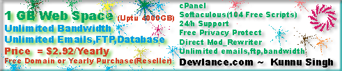Advertise on dewlance $5/per month or other option. Click Here!