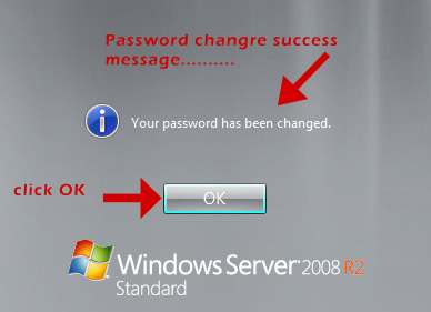 Windows server 2008 r2 vps password setup complete