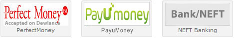 accept perfectmoney, india neft bank, okpay